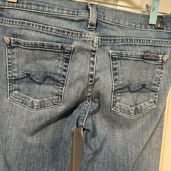 7FOR ALL MANKIND WOMEN JEANS BOOT CUT SZ W 25 STRETCH - Picture 1 of 5